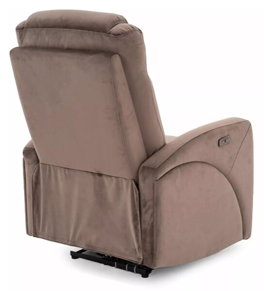 Signal Elektrické polohovací křeslo KRONOS Velvet cappuccino