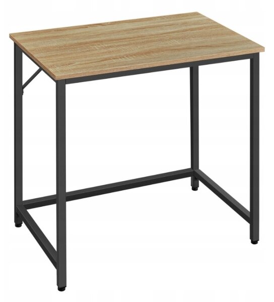 Set do pracovny TAYLOR stůl 80x50 cm dub sonoma + křeslo AVOLA VELVET královsky modré