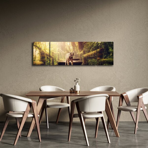 Obraz tygra v džungli (170x50 cm)