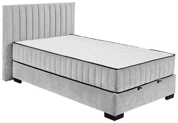 AMERICKÁ POSTEL, 120/200 cm, světle šedá MID.YOU - Postele s úložným prostorem, Online Only