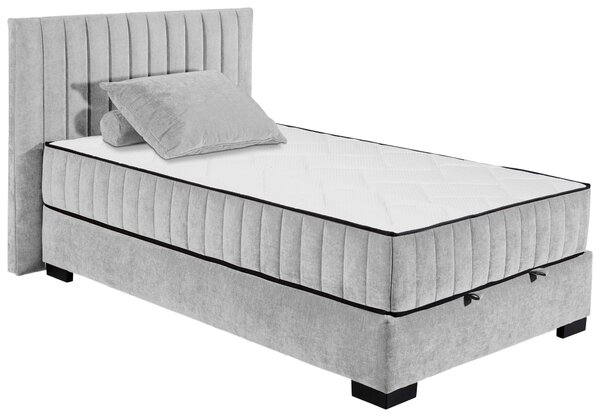 AMERICKÁ POSTEL, 120/200 cm, světle šedá MID.YOU - Postele s úložným prostorem, Online Only