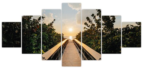 Obraz - cesta ke slunci (210x100 cm)
