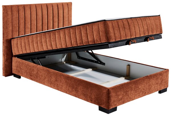AMERICKÁ POSTEL, 120/200 cm, koňaková MID.YOU - Postele s úložným prostorem, Online Only