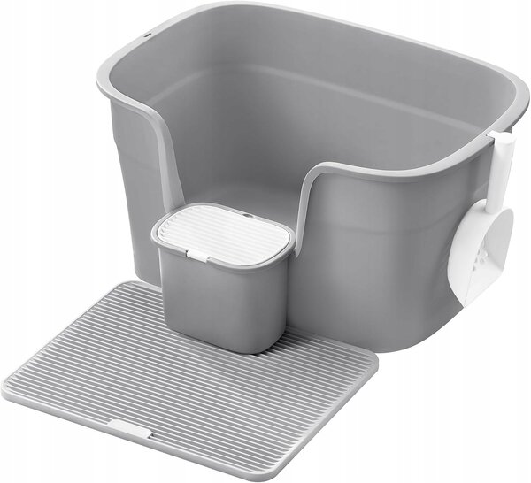 SONGMICS Kočičí toaleta Sofis 64 cm šedá