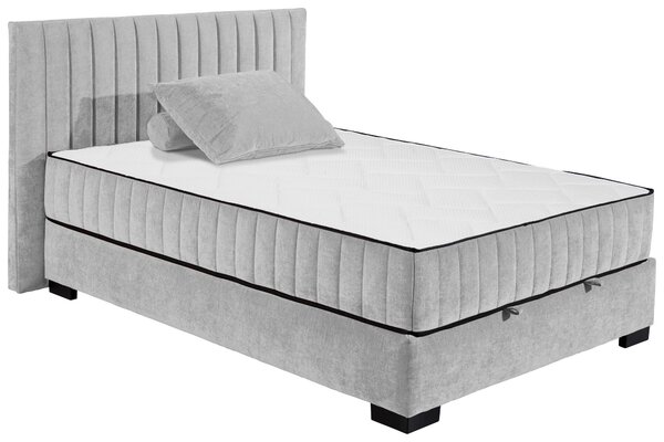 AMERICKÁ POSTEL, 140/200 cm, světle šedá MID.YOU - Postele s úložným prostorem, Online Only