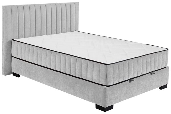 AMERICKÁ POSTEL, 140/200 cm, světle šedá MID.YOU - Postele s úložným prostorem, Online Only
