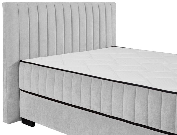 AMERICKÁ POSTEL, 140/200 cm, světle šedá MID.YOU - Postele s úložným prostorem, Online Only