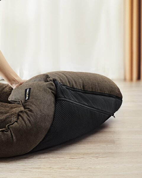 SONGMICS Pelíšek pro psy Alexis 110 cm hnědý