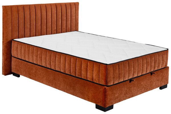 AMERICKÁ POSTEL, 140/200 cm, koňaková MID.YOU - Postele s úložným prostorem, Online Only
