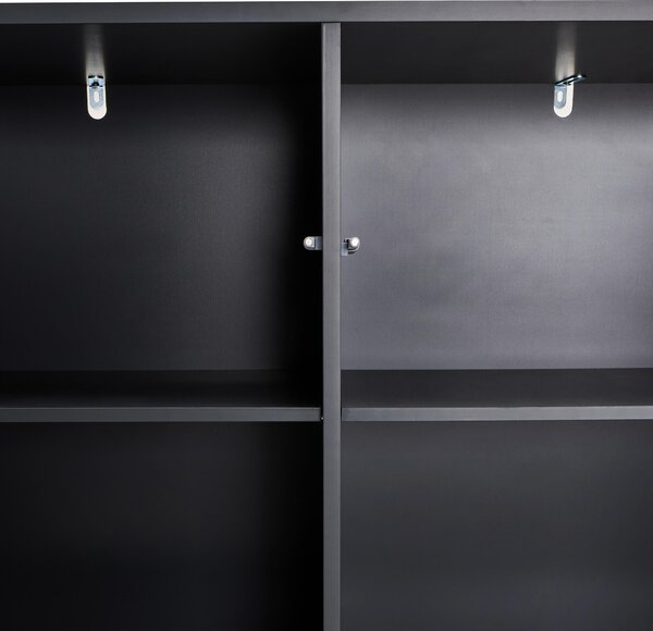 VYSOKÁ KOMODA, kaučukové dřevo, šedá, přírodní barvy, 100/149/40 cm MID.YOU - Šatní skříně, Online Only
