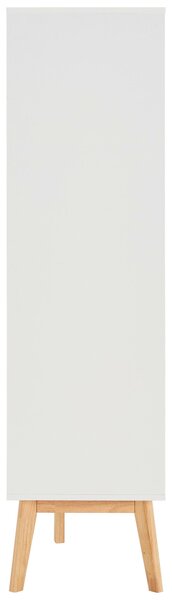 VYSOKÁ KOMODA, kaučukové dřevo, bílá, 100/149/40 cm MID.YOU - Šatní skříně, Online Only
