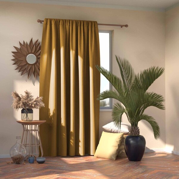 Žlutý dimout závěs 140x245 cm Kierra – Restilo