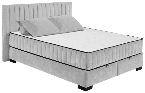 AMERICKÁ POSTEL, 160/200 cm, světle šedá MID.YOU - Postele s úložným prostorem, Online Only