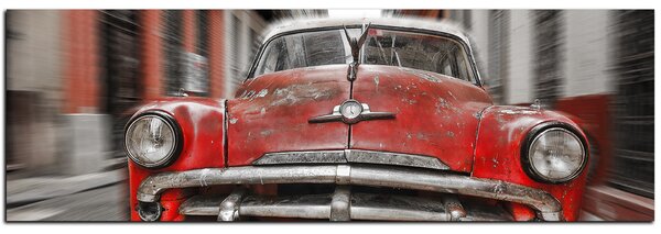 Obraz na plátně - Klasické americké auto - panoráma 5123FA (105x35 cm)