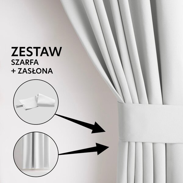 Bílý dimout závěs 140x270 cm Kierra – Restilo