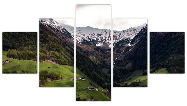 Obraz - Údolí pod horami (125x70 cm)