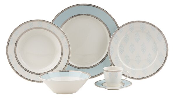 ASIR Porcelánová jídelní souprava SILVER 68 ks