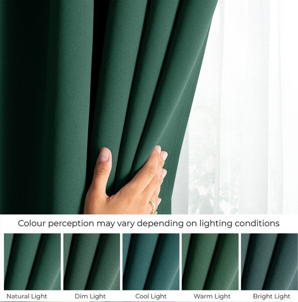 Tmavě zelený dimout závěs 140x175 cm Kierra – Restilo