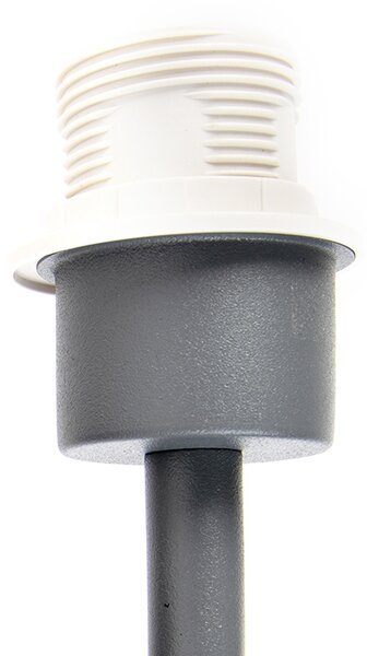 Moderní nástěnná lampa tmavě šedá 1-světlo s vypínačem - Combi
