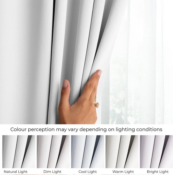 Bílý dimout závěs 140x270 cm Kierra – Restilo
