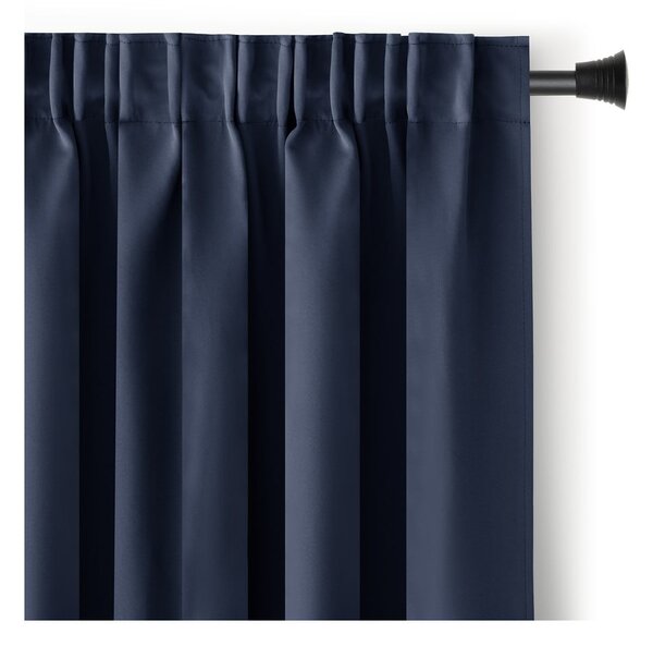 Tmavě modrý dimout závěs 140x270 cm Kierra – Restilo