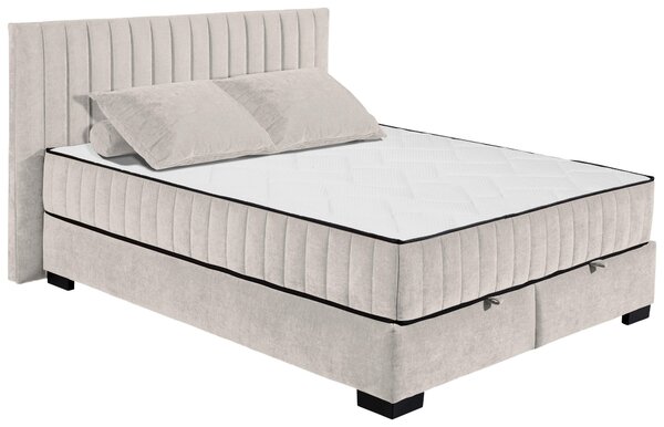 AMERICKÁ POSTEL, 160/200 cm, béžová MID.YOU - Postele s úložným prostorem, Online Only