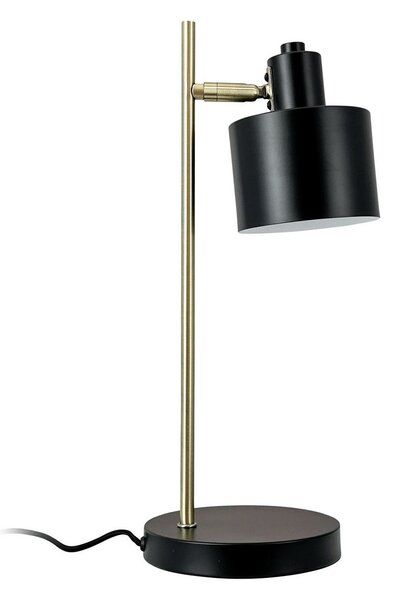 Stolní lampa Dyberg Larsen, Ocean, Černá, Ložnice, Kov, Skandinávský