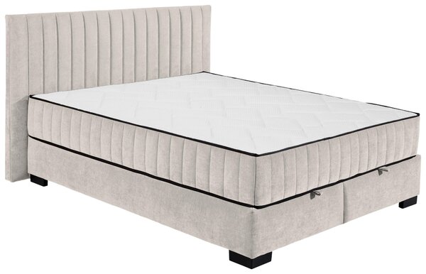 AMERICKÁ POSTEL, 160/200 cm, béžová MID.YOU - Postele s úložným prostorem, Online Only