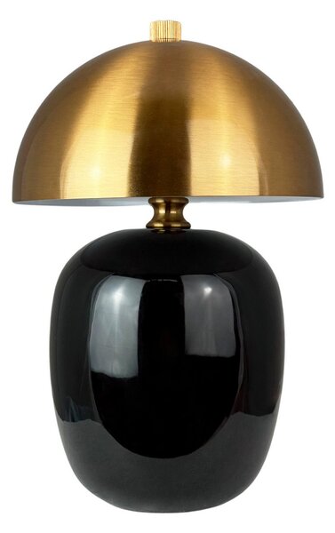 Stolní lampa Dyberg Larsen, Manhatten, stmívatelné, Černá, Obývací pokoj, Keramika, Skandinávský