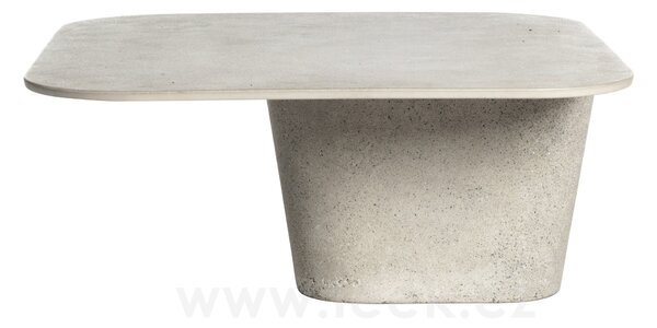Tribu Betonový konferenční stolek Tao, Tribu, čtvercový 80x80x37 cm, odlehčený beton barva linen