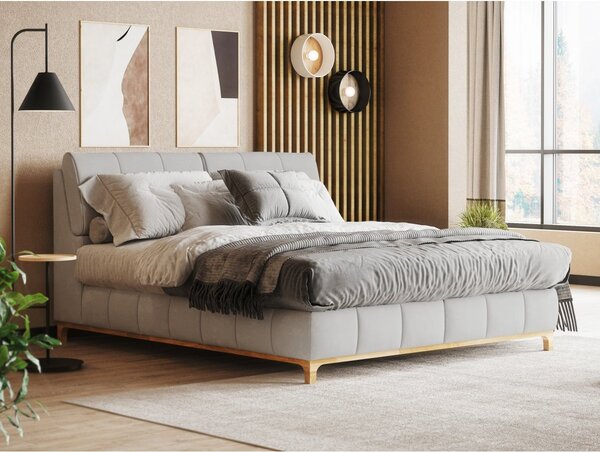Postel boxspring s úložným prostorem MOONSHOT II dub masiv plocha spaní 180x200