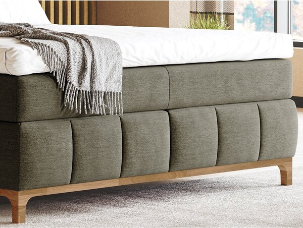 Postel boxspring s úložným prostorem MOONSHOT II dub masiv plocha spaní 180x200