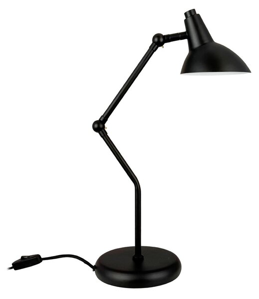 Stolní lampa Dyberg Larsen, Vela, Černá, Obývací pokoj, Kov, Skandinávský