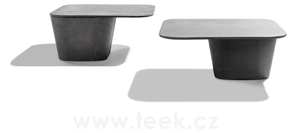 Tribu Betonový konferenční stolek Tao, Tribu, čtvercový 80x80x37 cm, odlehčený beton barva linen