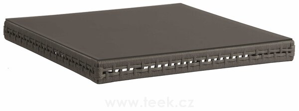Stern Korpus pro stolek/podnožku Corda, Stern, 87x87x14 cm, lankový výplet šedý (platin), bez podnože