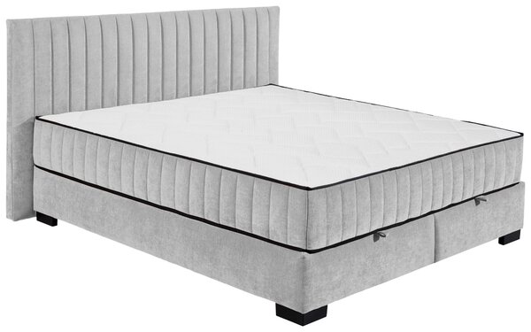 AMERICKÁ POSTEL, 180/200 cm, světle šedá MID.YOU - Postele s úložným prostorem, Online Only