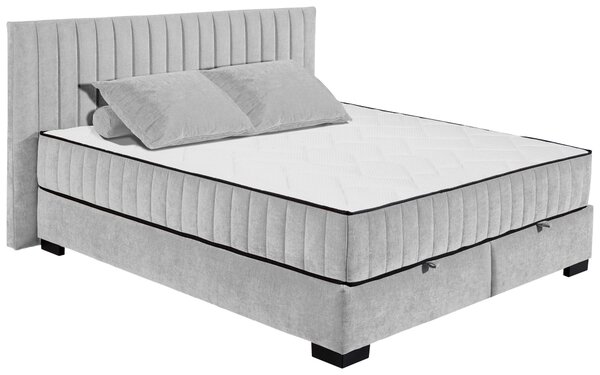AMERICKÁ POSTEL, 180/200 cm, světle šedá MID.YOU - Postele s úložným prostorem, Online Only