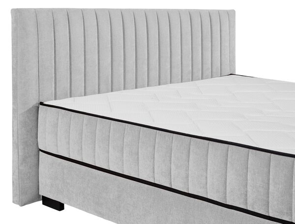 AMERICKÁ POSTEL, 180/200 cm, světle šedá MID.YOU - Postele s úložným prostorem, Online Only