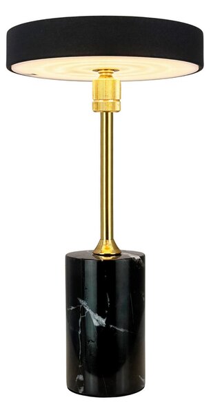 Stolní lampa Dyberg Larsen, Starlight, stmívatelné, Černá, Obývací pokoj, Kov, Design
