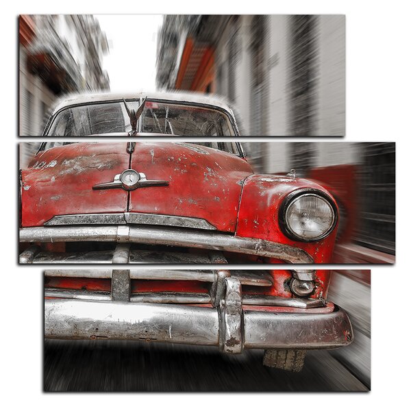 Obraz na plátně - Klasické americké auto - čtverec 3123FD (75x75 cm)