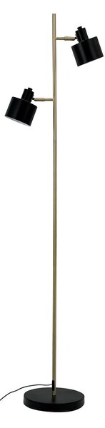 Stojací Lampa Dyberg Larsen, Ocean, Černá, Obývací pokoj, Kov, Skandinávský