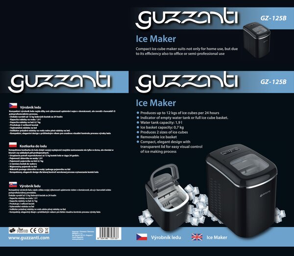 Výrobník ledu Guzzanti GZ 125B Guzzanti