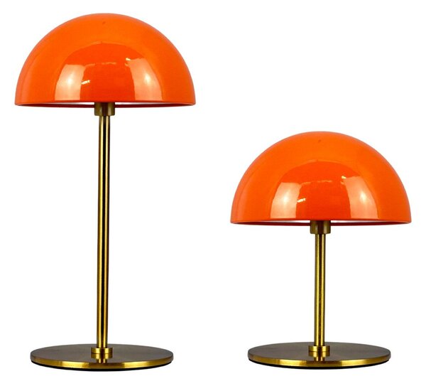 Stolní lampa Dyberg Larsen, Along, stmívatelné, Oranžová, Obývací pokoj, Kov, Skandinávský
