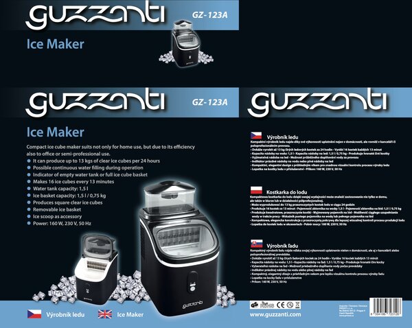 Výrobník ledu Guzzanti GZ 123A Guzzanti