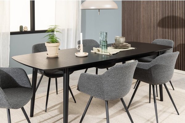 Rozkládací jídelní stůl s deskou v dubovém dekoru 90x219 cm Montreux – Actona