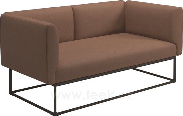 Gloster 2-místná pohovka/sofa Maya, Gloster, 172x86x75 cm, rám hliník barva meteor, sedáky kat. B barva dle vzorníku