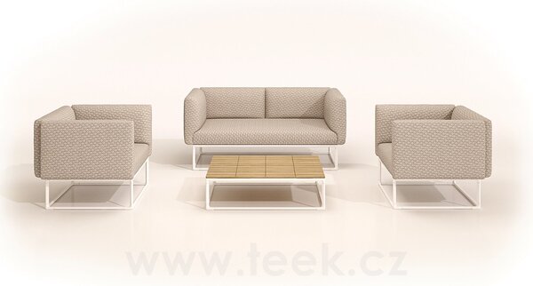Gloster 2-místná pohovka/sofa Maya, Gloster, 172x86x75 cm, rám hliník barva meteor, sedáky kat. B barva dle vzorníku