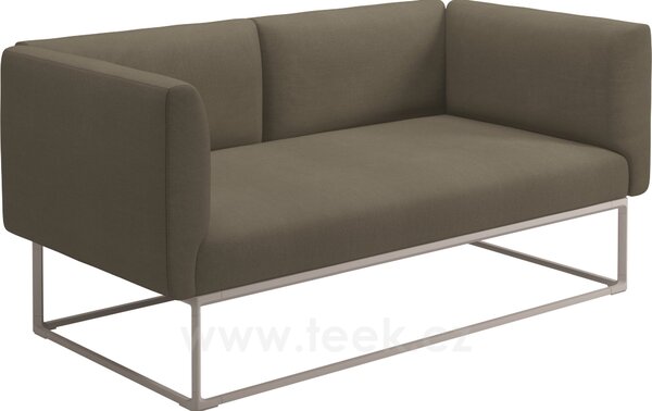 Gloster 2-místná pohovka/sofa Maya, Gloster, 172x86x75 cm, rám hliník barva meteor, sedáky kat. B barva dle vzorníku