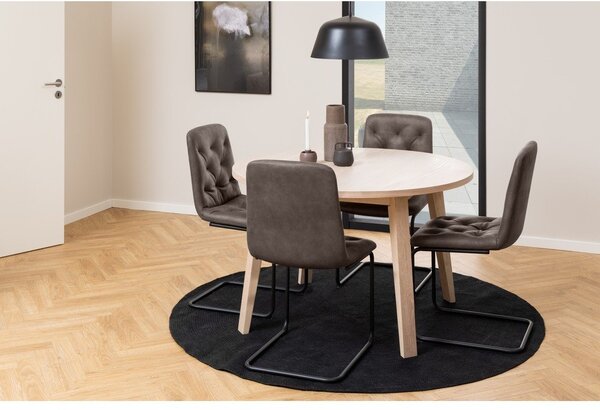 Kulatý rozkládací jídelní stůl s deskou v dubovém dekoru ø 120 cm A-Line – Actona