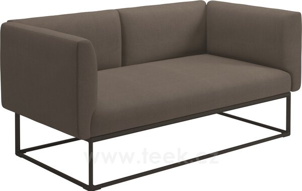 Gloster 2-místná pohovka/sofa Maya, Gloster, 172x86x75 cm, rám hliník barva meteor, sedáky kat. B barva dle vzorníku